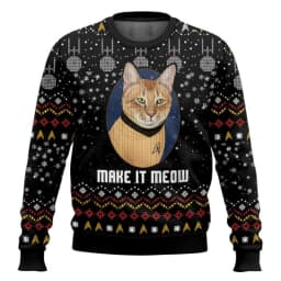 Jean-Luc Picard Star Trek Christmas Style Anime Movie Crew Ugly Christmas Hoodie Cosplay Costume Men's and Women's Fashion Top
