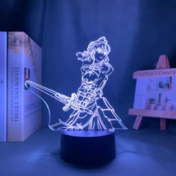 Anime 3d Light Fate Stay Night Saber for Bedroom Decor Birthday Gift Manga Fate Stay Night Led Night Light Lamp Saber