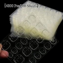 10 to 200 Sheets Nail Adhesive Tabs, Environmentally Waterproof Double-Side Nail Glue Sticker, For False Nails Press On Nails