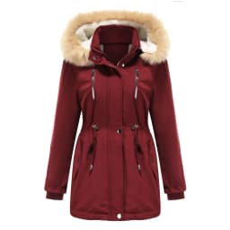 Lamb fleece Women's Winter Down Jacket Coat Parkas Detachable Cap Fur Hooded Woman Clothes Padded Puffer Jacket Outerwear HWY274