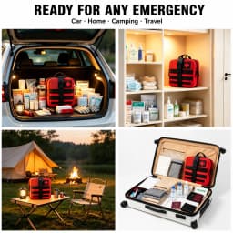 363pcs First Aid Kits Professional IFAK Trauma Bag Supplied Full Set Molle Camping Kit with Tourniquet Items Medical Bag Kits