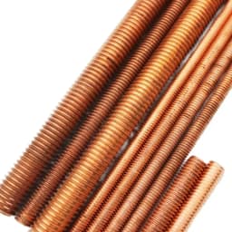 Copper Fully Threaded Metric Bar Studding Rods M4 M5 M6 M8 M10 M12 M16 M18 M20