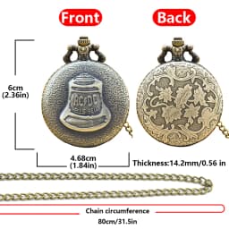 Retro Charm Neutral Fashion Arabic Digital Quartz Pocket Watch Steampunk Men's and Women's Necklace Pendant Gift