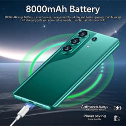 K-Touch C26 Ultra Mobile Phones Smartphone Android 7.3 Inch Cell Phone 22GB 2TB 8000mAh Octa Core Face Unlock 5G Dual SIM 16+48MP Camera Cellphones