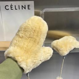 Women's Winter Warm Real Rex Rabbit Fur Gloves Good Elastic Ladies Fur Mittens Girls Outdoor Warm Natural Rex Rabbit Fur Mittens