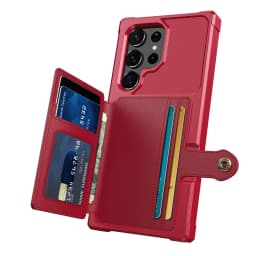 for Samsung Galaxy S20 Ultra Note 20 Ultra Note 10 9 Plus Case with Card Holder, Heavy Duty Rugged Leather Flip Wallet Cover