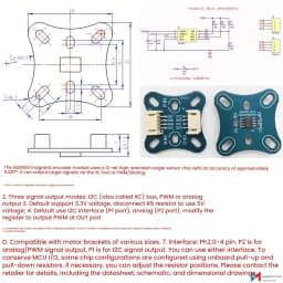 2804 Outer Rotor BLDC Motor Kit with AS5600 Magnetic Encoder SimpleFOCmini Driver Board
