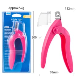 U Shaped Nail Clipper Acrylic Fake Nail Scissors Nail Tip Edge Cutter Trimmer Manicure with Sizer Precise Cutting Nail Tools