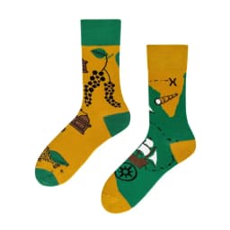 1 Pair Canvas Lattice Plant Art Funny Socks Women Novelty Abstract Cute Socks Women Jacquard Crew Female Calcetines Divertidos