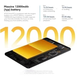 Global Version POCO Pad M1  12.1" 2.5K 120Hz Crystal-Clear Display, Snapdragon 7s Gen 4 Octa-core, 12000mAh Battery  Tablet