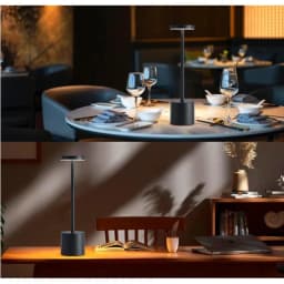 Portable LED Wireless Touch Desk Lamp Rechargeable Table Light 3 Colors Dimmable Bedside Creative Ambient Lamp for Room Decor