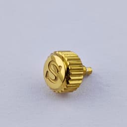 High Quality Replacement Crown With Engraved 'S' Logo, Suitable for Movement NH35NH36, Including Crown Tube Shaft
