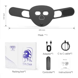 Red Light Therapy Photon Mask Hello Face M500S LED 630nm 850nm Near-Infrared Light Therapy Facial Mask Professional Beauty Care