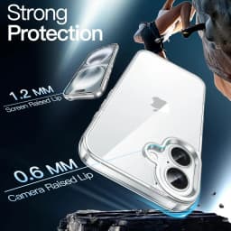 Anti Yellowing Clear Acrylic Case For iPhone 17 Air 16 15 18 Pro Max 14 Plus 13 12 11 Shockproof Phone Cover Accessories