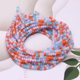 New Mixed AB color 2mm Czech crystal Glass Beads Rondelle Faceted Crystal Beads Needlework Loose Spacer Beads for Jewelry Making