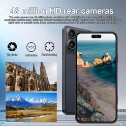 K-Touch Hot 18 Pro Max 22G+2TB Mobile Phones 7.3HD Cell Phone Android 15 Smartphone 5G Dual SIM 7800mAh Unlocked Global Version 16+48MP Cellphones