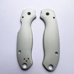 1pair Aluminum Alloy Grip Handle Scales for Genuine spider Para3 C223 Knife DIY sliding surface Patch Modification Accessories