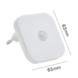 Plug-In Wireless Night Lamp with Motion Sensor LED Night Lights Bedside Lamp for Bedroom Corridor Closet Kitchen Lighting