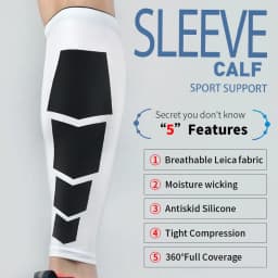 1Pcs Calf Compression Sleeves for Men and Women - Leg Compression Sleeve - Calf Brace for Running, Basketball, Cycling, Travel