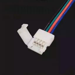 5PCS 10PCS 4 Pin LED Strip Connector T L X Shape 8MM 10MM Free Welding for RGB SMD 5050 2835 LED Strip Light Connector
