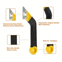 Tile Grout Saw Grout Removal Tool, Angled-Design Grout Hand Saw for Tile Cleaning, Removing Paint and More