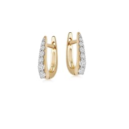 Gold Silver Color Simple Huggies Full Rainbow Zircon Hoops Earring for Women Fashion Drops Piercing Pendiente Ohrringe Jewelry