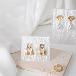 Acrylic White Newest Earring display stand Holder Jewellery Organizer Jewelry Packaging & Display Case Props