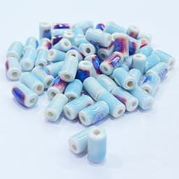 10*5MM Tube Shape Long Cylinder Ceramic Porcelain Spacer Beads For Jewelry Making DIY Column Accessory
