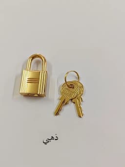 Platinum Lock Head Suitable for Hermès Basket Hanging Lock Hardware Accessories Pure Color Hanging Decoration