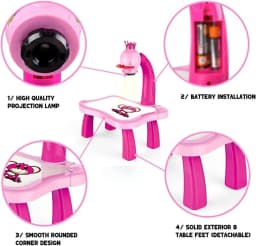 children led projector drawing table toy painting set table educational board learning tools painting toys for children