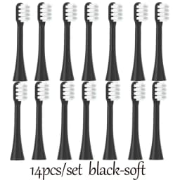 14 PCS SOOCAS X3S Replacement Toothbrush Heads SOOCAS X3U/X3Pro/D2/ D3S/D5 Sonic Electric Tooth Brush Soft Bristle Nozzles