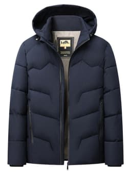 Winter new solid color outdoor sports thickened warm windproof cotton jacket men's casual loose plus size hooded coat