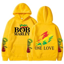 Rapper Bob Marley Hoodies Legend Reggae One Love Hooded Sweatshirts Men Women Fashion Long Sleeve Oversized Pullovers Streetwear