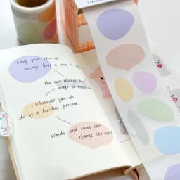100pcs/1Rolls Creative Pull Out Sticky Notes Notebook Full Adhesive Macarons Colored Index Label Stickers DIY Student Decor