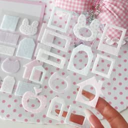 WAKAWAKA Fluffy Felt Stickers Cute Winter Plush 3D Scrapbook Stickers Plush Photo Frame Deco Diy Arts Crafts Album