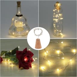 Wodden Bar LED Wine Bottle Cork 2M String Fairy Lights Christmas Decoration Led Bottle Lights Holiday Copper Wire Lights String