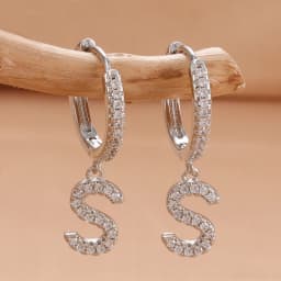 Nidin Hot Sale Initial A-Z Letters Mini Small Hoop Earrings Gold Color Zircon Jewelry Alphabet Fashion Christmas New Year Gift