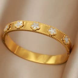 New Sight Stainless Steel Crystal Eyes Bangles&bracelets for Women Fashion Brand Jewelry Flower Leopard Bangle Party Accessories