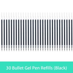 10/20/30 pcs/set 0.5mm Gel Pen Refills Red Blue Black Ink Stationery Writing Supplies Office Signature Rods Office School Needle