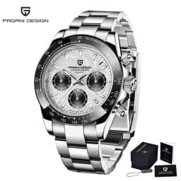 Original New PAGANI DESIGN PD-1664 / PD-1644 Japan VK63 Movt Quartz Wristwatches Sapphire Waterproof Chronograph Reloj Hombre