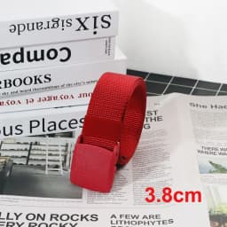 100cm 110cm 120cm 130cm 140cm Pluse Size Fabric Belts Non Metal Plastic Buckle Military Training Adjustable Belt