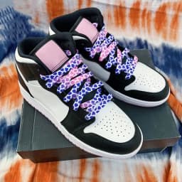 1 Pair Flat Plum Printed Shoelaces, Color‑Matching Pattern Shoestrings, Unisex Sports Casual Replacement Shoe Laces for Sneakers