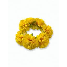 1pc Women's New Spring & Summer Solid Color Artificial Fabric Flower Hair Scrunchie, Suitable For Beach, Hawaii Vacation, Daily