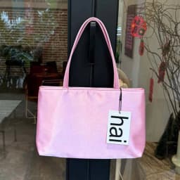Women's Silk Satin Small Square Tote Bag - Solid Color Double Strap Versatile Underarm Fashion Handbag