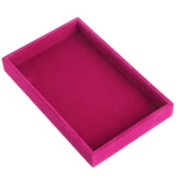 Stackable Velvet Jewelry Trays Organizer Jewelry Storage Box Display Trays Showcase Holder Closet Dresser Drawer