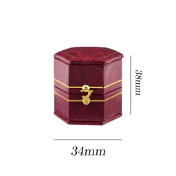 TAIMY Vintage Ring Box Handcrafted Wedding Antique Ring Box Lassical Victorian Style Decor Mini Jewelry Box Ring Storage Case