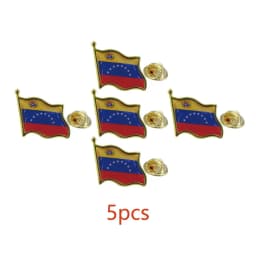 Venezuela Flag Lapel Pin - Enamel Metal National Badge | World Travel Souvenir Gifts for Men & Women | Country Flag Patriotic Br
