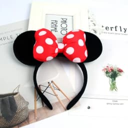 Anime Mouse Ears Headhand Cosplay Kawaii Cartoon Elastic Hair Accessories Party Sequin Bows Hairband Toys Children Adults Gift