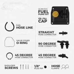 2455910-S Fuel Pump Kit Fit for Kohler CH18 CH19 CH20 CH22 CH24 CH25 CH640 CH680 CH730 CH750 ECH650 Engines Replace 24-559-08-S
