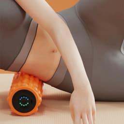 Electric Vibrating Foam Roller Yoga Column Rechargeable Massage Column 5 Modes Exercise Roller for Bodybuilding
